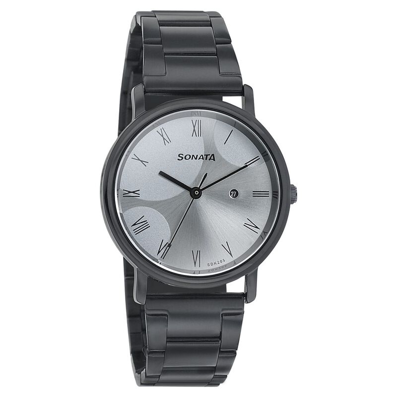 Sonata Onyx Silver Dial Women Watch With Stainless Steel Strap - image number 0