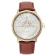 Titan Grandmaster White Dial Quartz Analog Leather Strap Watch for Men - image number 1