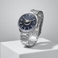 Titan Stellar Analog with Sun Moon Phase and Black Dial Carnation Gold Stainless Steel Strap Watch for Men