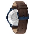Tommy Hilfiger Automatic Blue Dial Brown Leather Strap Watch For Men - image number 2