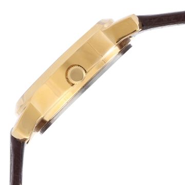 Sonata Quartz Analog Champagne Dial Leather Strap Watch for Women