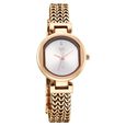 Vyb Seeker By Fastrack Quartz Analog Silver Dial Rose Gold Metal Strap Watch For Girls - image number 2
