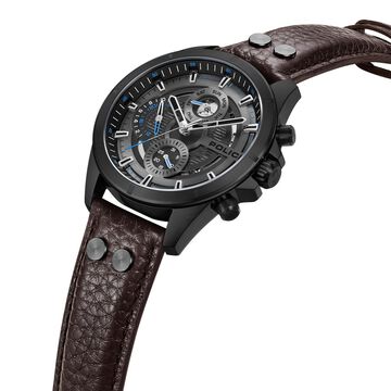Police Black Dial Quartz Multifunction Watch for Men