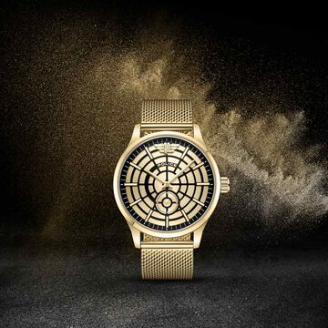 Police Champagne Dial Quartz Analog Watch for Men