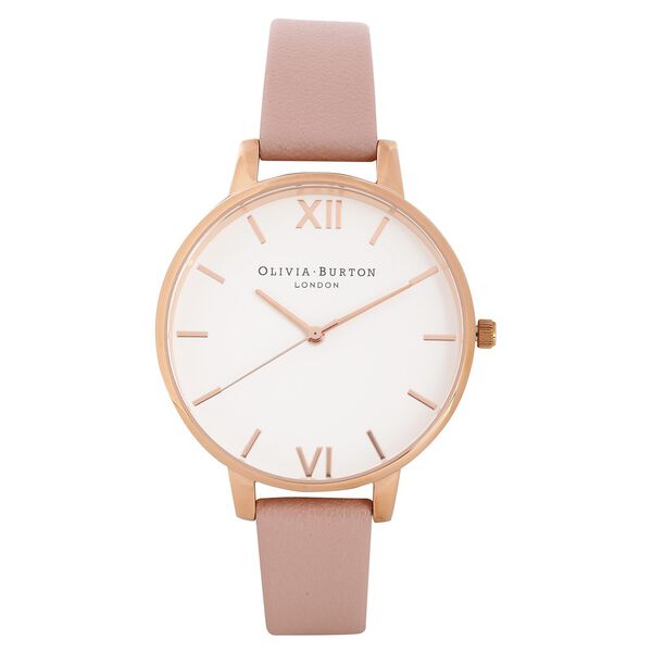 Olivia Burton Quartz Analog White Dial Leather Strap Watch for Women - image number 0