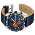 Kenneth Cole Quartz Chronograph Blue dial Leather Strap Watch for Men - image number 2