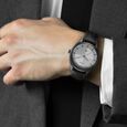 Titan Neo Economy Quartz Analog with Date Silver Dial Grey Leather Strap Watch For Men - image number 4