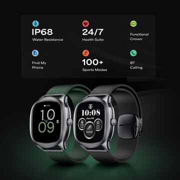 Titan EVOKE S Smartwatch with 1.7" AMOLED Display AI Chat Smart Glance Flush strap Transition Magnetic Precision Buckle