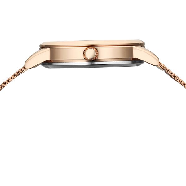 Vyb Runway By Fastrack Quartz Analog White Dial Rose Gold Stainless Steel Strap Watch For Girls - image number 7
