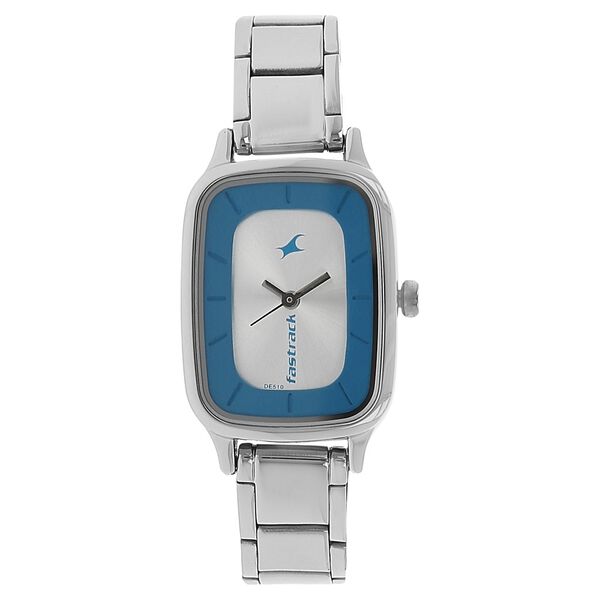 Fastrack Quartz Analog Bicolour Dial Metal Strap Watch for Girls - image number 0