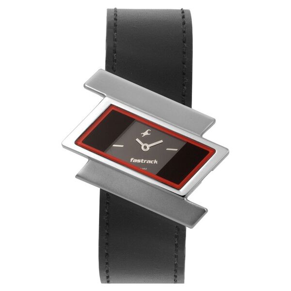 Fastrack Quartz Analog Grey Dial Leather Strap Watch for Girls - image number 0