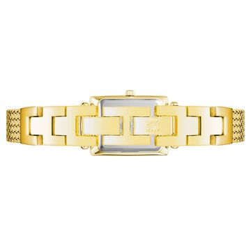 Anne Klein Quartz Analog Champagne Dial Golden Metal Strap Watch For Women