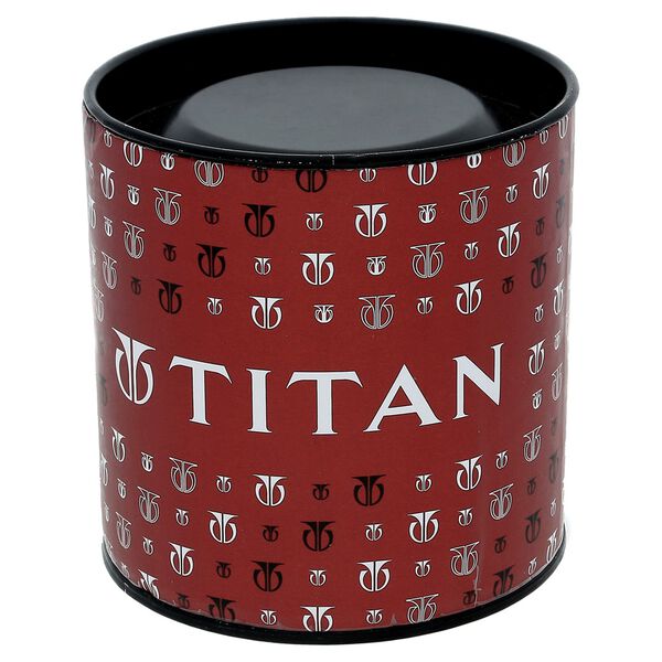 Titan Quartz Analog Champagne Dial Stainless Steel Strap Watch for Men - image number 4