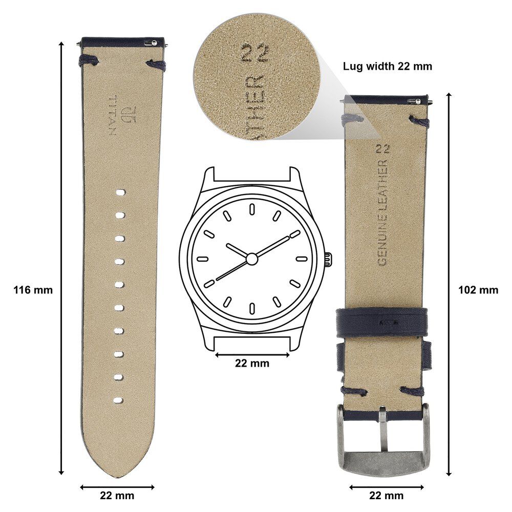 Titan 22mm outlet watch strap