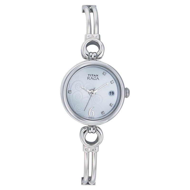 Titan Quartz Analog with Date Blue Dial Watch for Women - image number 0