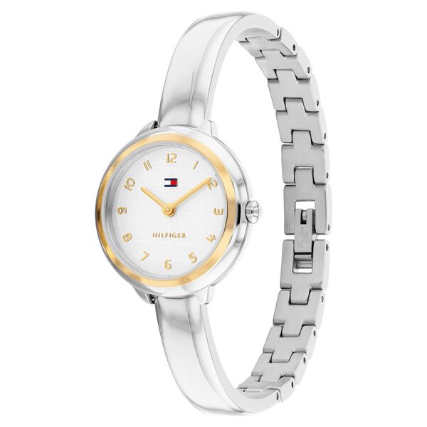 Buy Online Tommy Hilfiger Quartz Analog White Dial Silver Stainless ...