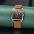 Titan Retro Revive Quartz Analog White Dial Leather Strap for Men