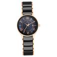 Titan Quartz Analog with Date Black Dial Stainless Steel & Ceramic Strap Watch for Women - image number 1