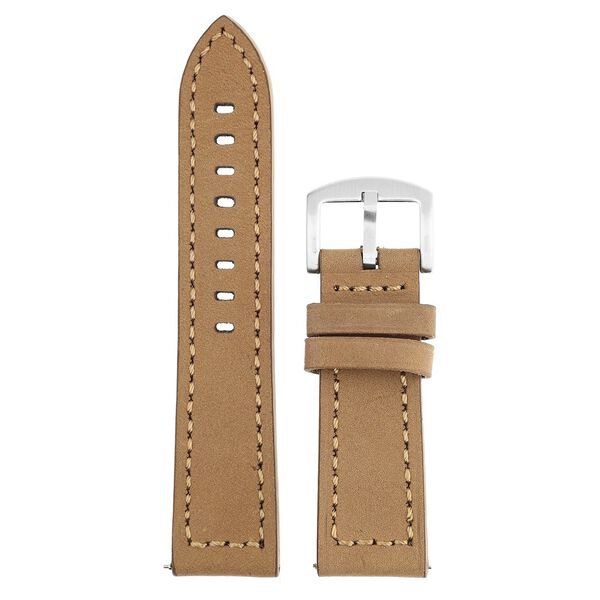 24 mm Brown Genuine Leather Straps for Men - image number 0