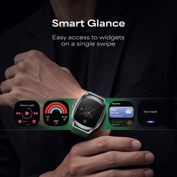 Titan EVOKE S Smartwatch with 1.7" AMOLED Display AI Chat Smart Glance Flush strap Transition Magnetic Precision Buckle