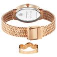 Titan Raga Glimmers Quartz Analog Brown Mother Of Pearl Dial Rose Gold Metal Strap Watch For Women - image number 5