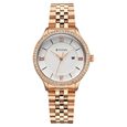 Titan Purple Prestige Quartz Analog with Date White Dial Rose Gold Stainless Steel Strap Watch For Women - image number 0
