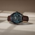 Titan Classic Chrono Blue Dial Quartz Multifunction Leather Strap watch for Men - image number 0