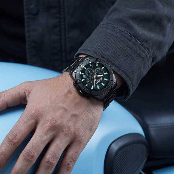Octane Fashion Accendo Chronograph with Knurled Bezel & Lume Hands for Men - image number 7