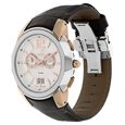 Xylys Swiss Chronograph Black Leather Strap and White Dial Watch For Men - image number 1