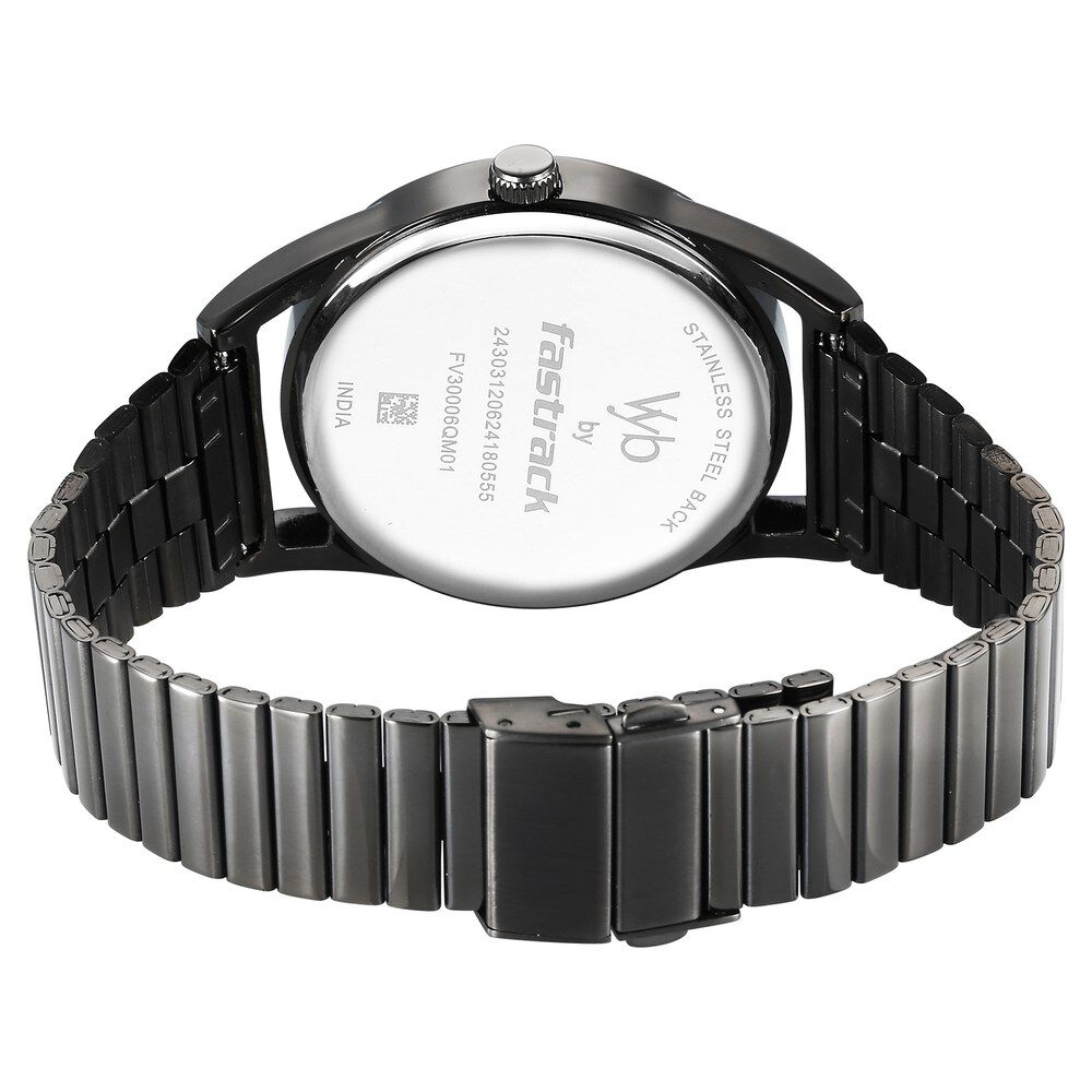 Buy Online Fastrack Vyb Horizon Quartz Analog Grey Dial Grey Metal