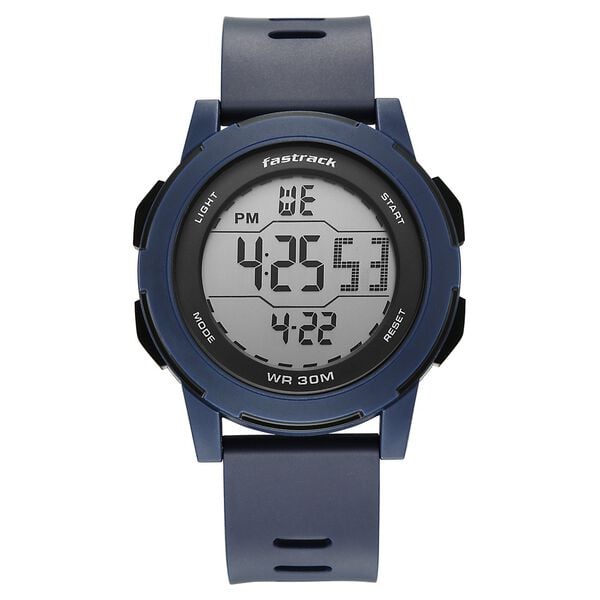 Fastrack Streetstyle Digital Dial Blue Polyether Strap Watch For Unisex - image number 0