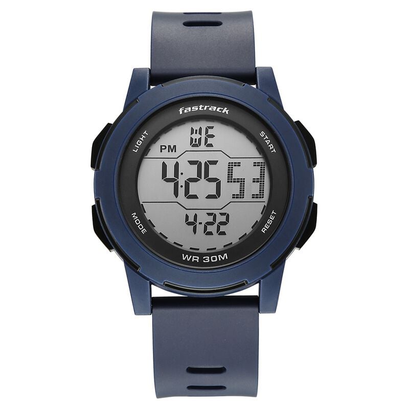 Fastrack Streetstyle Digital Dial Blue Polyether Strap Watch For Unisex
