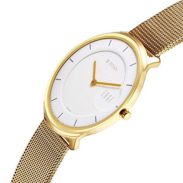 Titan Edge Baseline White Dial Analog Stainless Steel Strap Watch for Men - image number 1