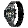 Sonata Multifunction Black Dial Black Metal Strap Watch For Men - image number 2