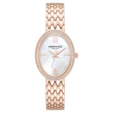 Kenneth Cole Quartz Analog White Dial Rose Gold Colour Stainless Steel Strap Watch For Women