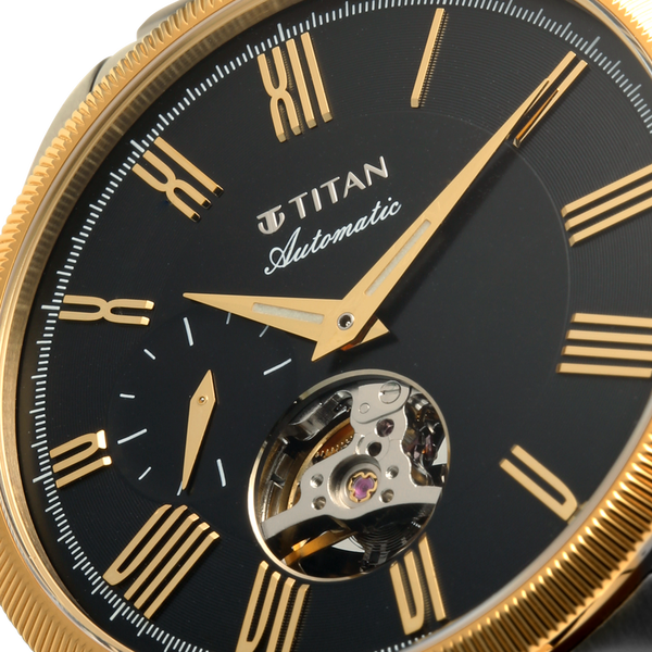 Titan Signature Atrium Offset Seconds Open Heart Automatic - image number 5