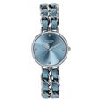 Poze Poze Quartz Analog Blue Dial Two Toned Metal & Leather Strap Watch For Women - image number 1