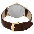 Titan Nebula Vintage 18k Gold Analog Diamond Studded Bezel Leather Strap Watch for Men - image number 4