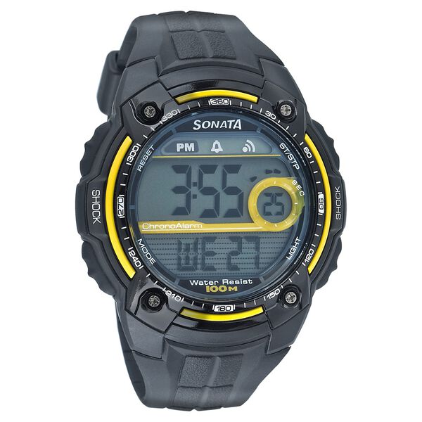 SF Digital Dial Plastic Strap Watch for Men