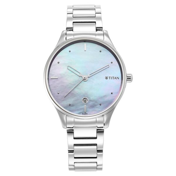 Titan Pastel Dreams Purple Mother of Pearl Dial Analog Metal Strap Watch for Women - image number 1