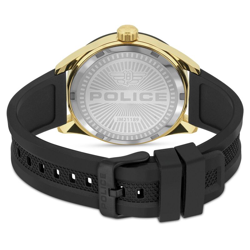 Police Quartz Analog Black Dial Leather Strap Watch for Men - image number 2