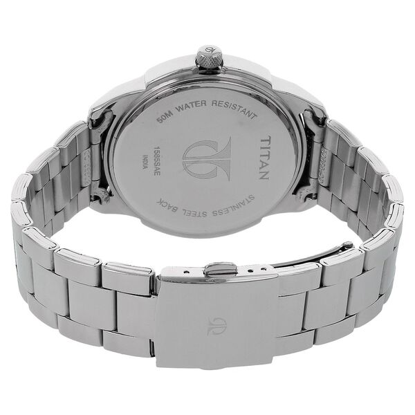 Buy Online Titan Analog Blue Dial Stainless Steel Strap watch for