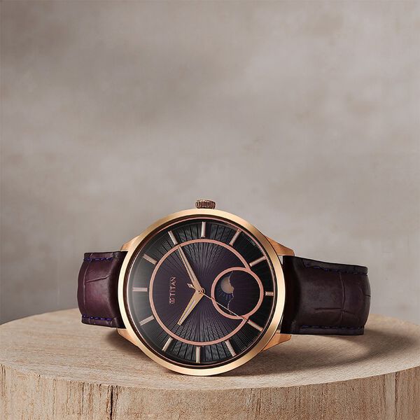 Titan Caelum Sun Moon Sub-Dial in Imperial Purple - Stellar Edition - image number 0