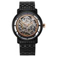 Titan Mechanical Slimline Black Dial Black Stainless Steel Strap watch for Men - image number 1