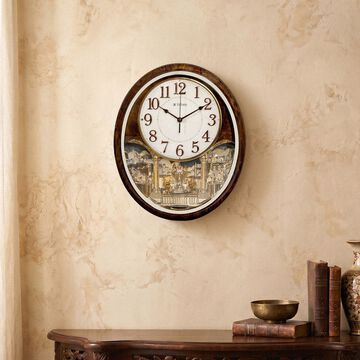 Titan Mantle - Decorative Rotating Pendulum Wall Clock With Chime