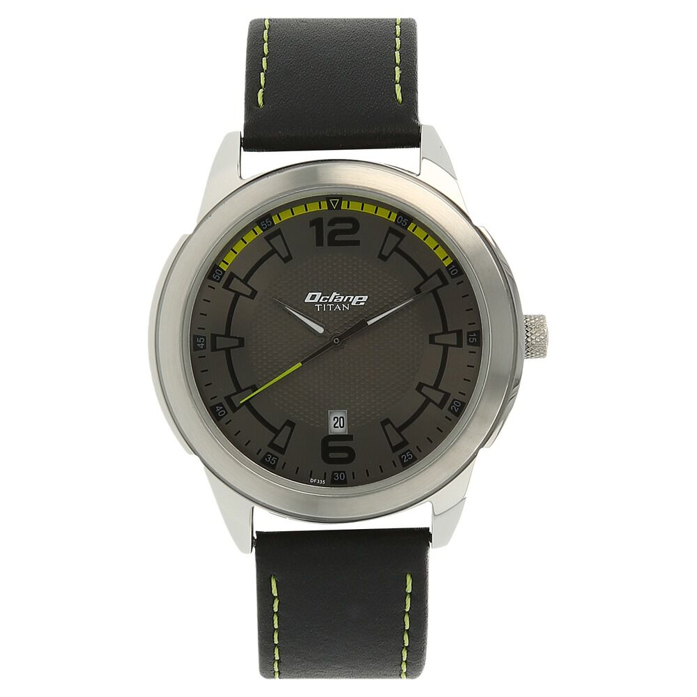 Buy Online Titan Quartz Analog Anthracite Dial Watch for Men 1585sl10 Titan