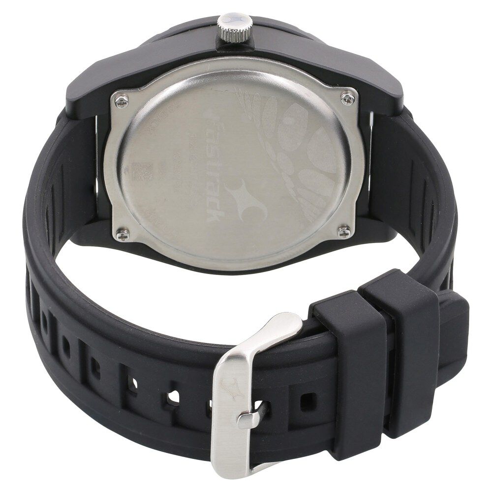 Buy Online Fastrack Trendies Quartz Analog Grey Dial Silicone Strap Watch for Guys 38040pp01 p Titan