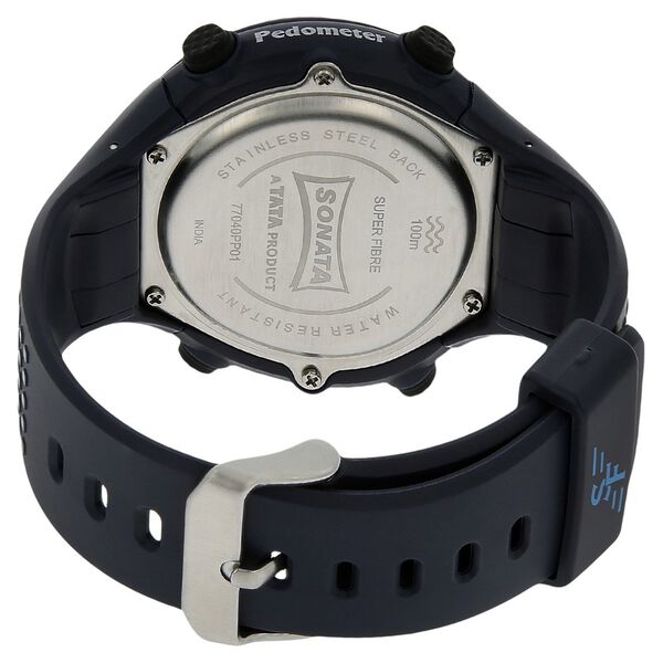 SF Digital Dial Plastic Strap Watch for Men - image number 3