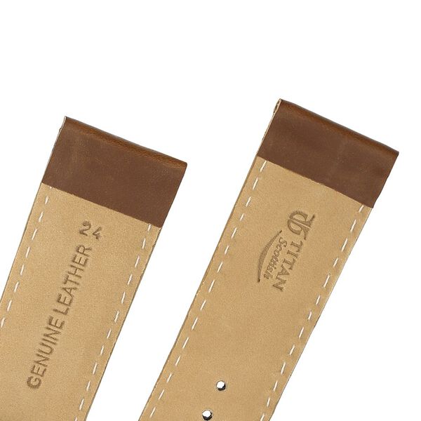 24 mm Brown Genuine Leather Straps for Men - image number 4