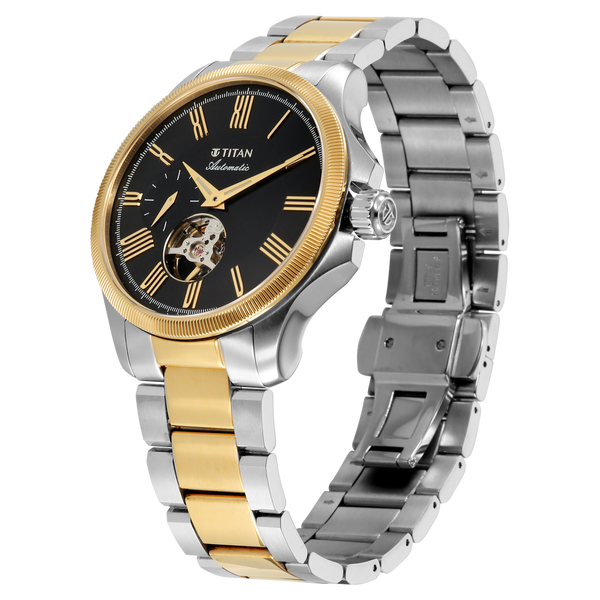 Titan Automatic Atrium Offset Seconds Open Heart Automatic - image number 4